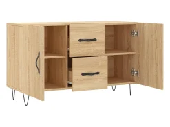 Aparador de madera de ingeniería roble Sonoma 100x36x60 cm