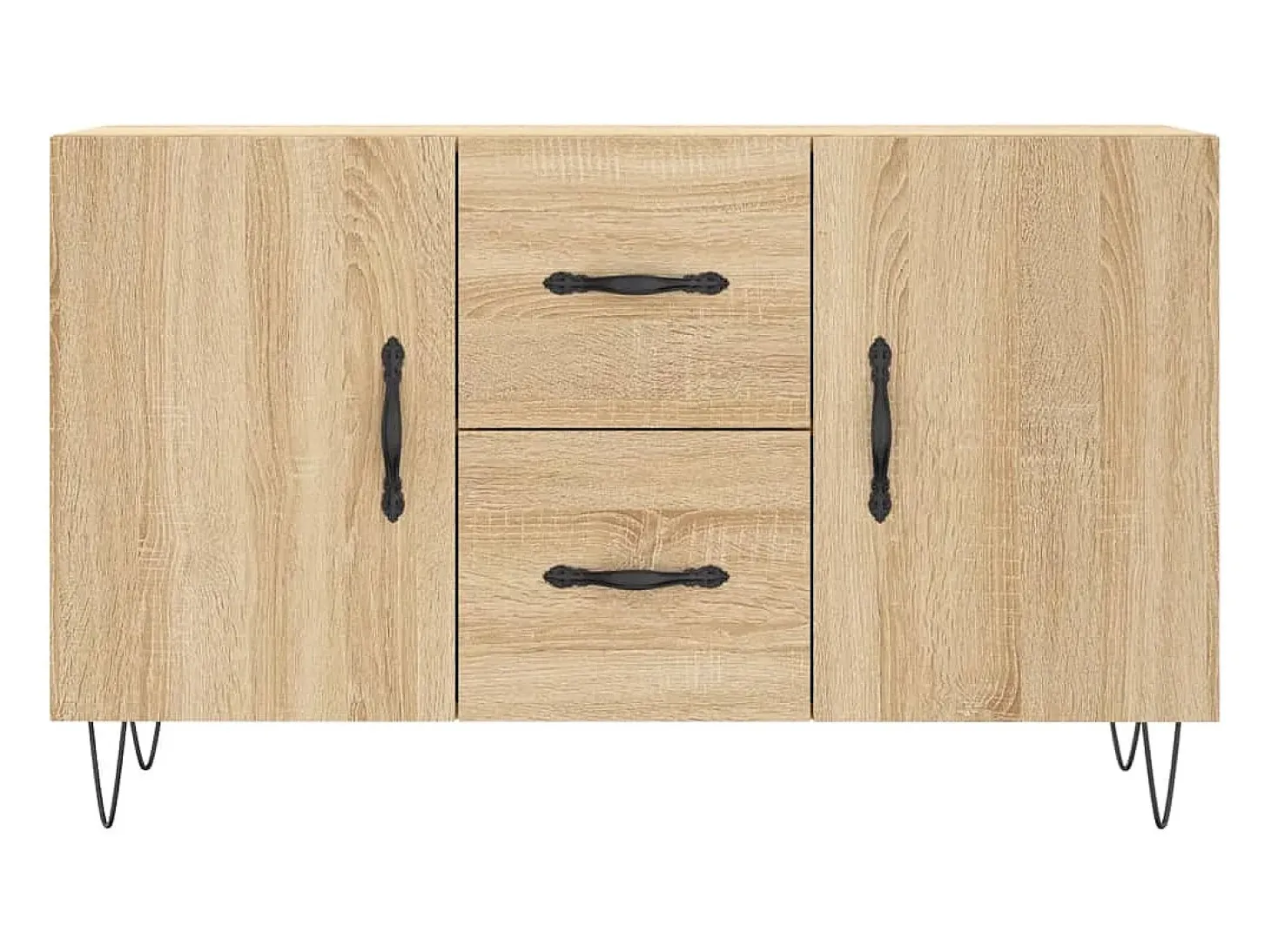 Aparador de madera de ingeniería roble Sonoma 100x36x60 cm