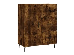Aparador de madera de ingeniería roble ahumado 69,5x34x90 cm ES49395