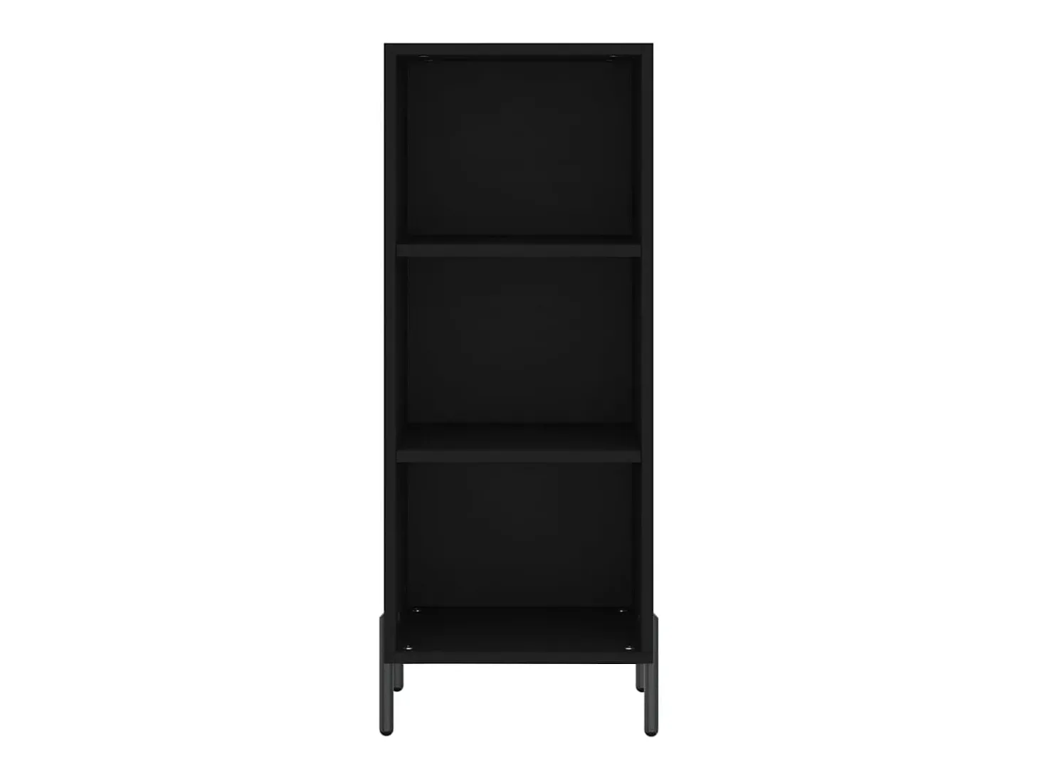 Aparador de madera de ingeniería negro 34,5x32,5x90 cm ES12314