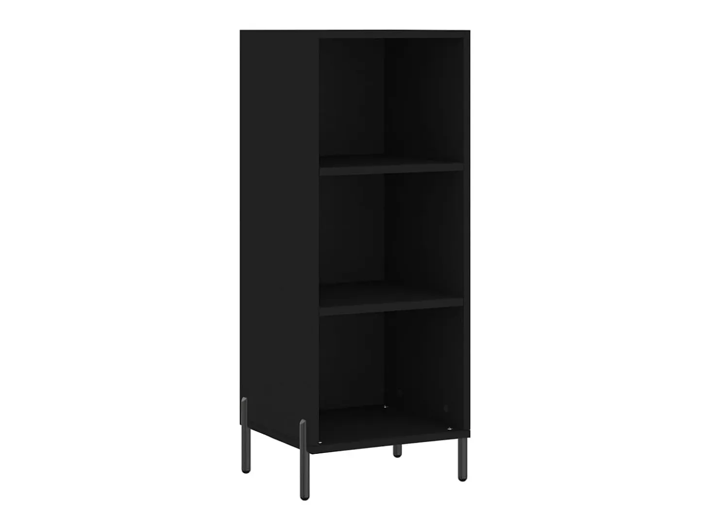 Aparador de madera de ingeniería negro 34,5x32,5x90 cm ES12314