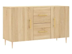 Aparador de madera de ingeniería roble Sonoma 100x36x60 cm
