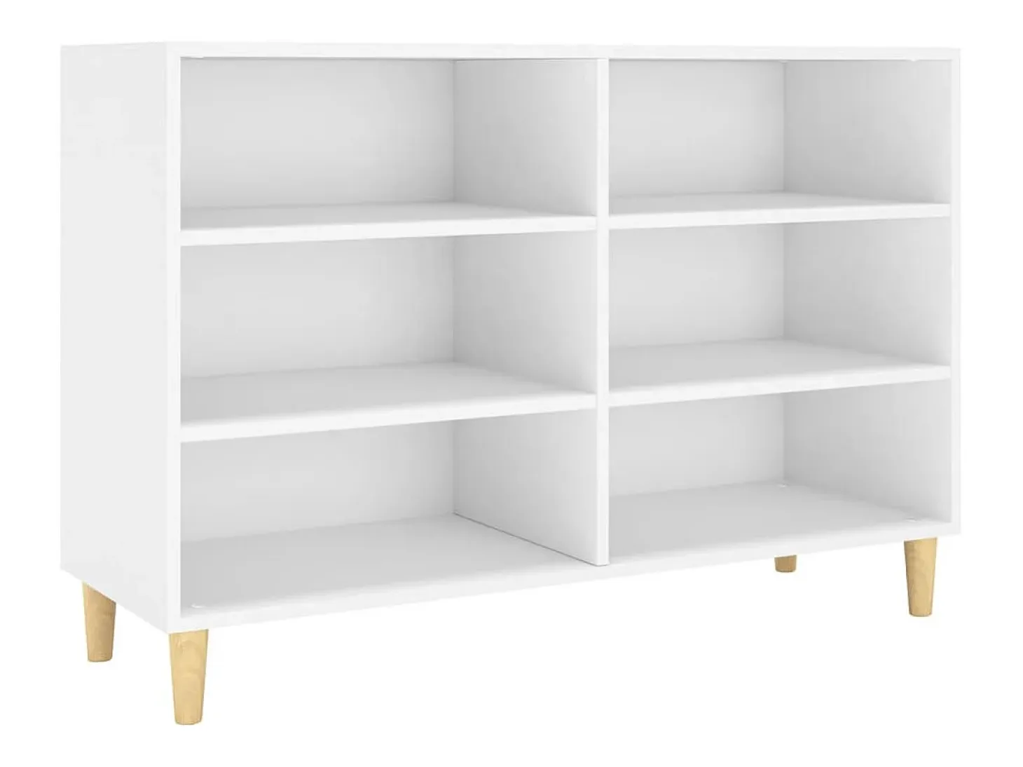 Aparador de madera de ingeniería blanco 103,5x35x70 cm