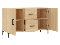 Aparador de madera de ingeniería roble Sonoma 100x36x60 cm