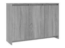 Aparador de madera de ingeniería gris Sonoma 102x33x75 cm ES32703