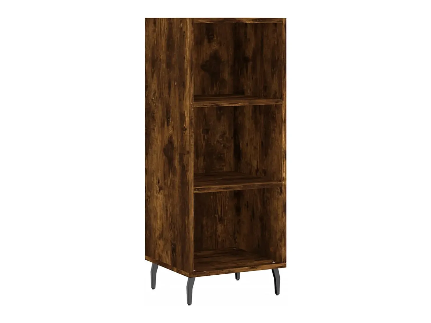 Aparador de madera de ingeniería roble ahumado 34,5x32,5x90 cm