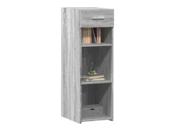 Aparador de madera de ingeniería gris Sonoma 30x42,5x93 cm