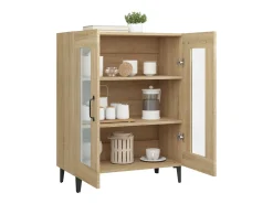 Aparador de madera de ingeniería roble Sonoma 69,5x34x90 cm ES52766