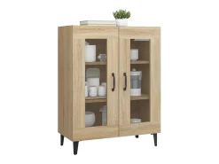 Aparador de madera de ingeniería roble Sonoma 69,5x34x90 cm ES52766