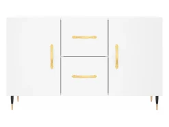 Aparador de madera de ingeniería blanco 100x36x60 cm
