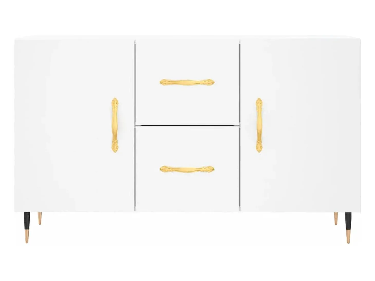 Aparador de madera de ingeniería blanco 100x36x60 cm
