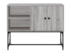 Aparador de madera de ingeniería gris Sonoma 100x40x79,5 cm ES26447