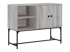 Aparador de madera de ingeniería gris Sonoma 100x40x79,5 cm ES26447