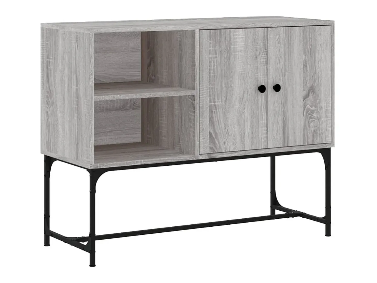 Aparador de madera de ingeniería gris Sonoma 100x40x79,5 cm ES26447