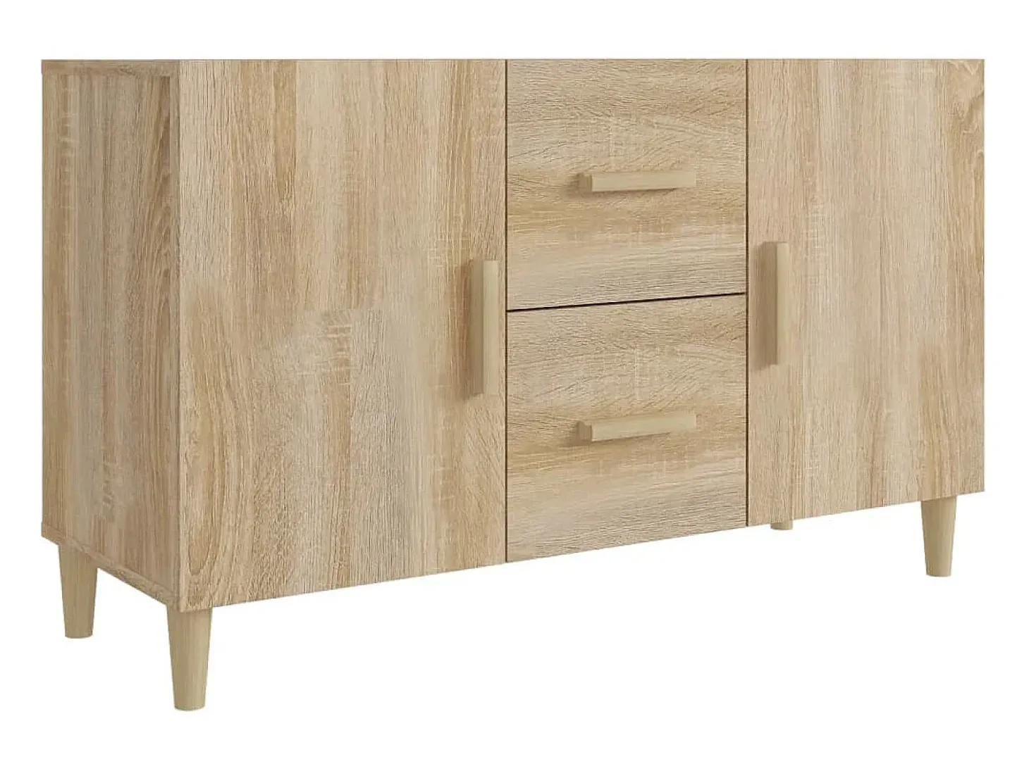 Aparador de madera de ingeniería roble Sonoma 100x36x60 cm ES81846