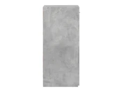 Aparador de madera de ingeniería gris hormigón 40x42,5x93 cm
