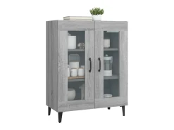 Aparador de madera de ingeniería gris Sonoma 69,5x34x90 cm ES38216