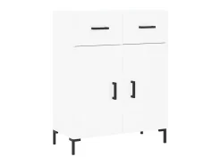 Aparador de madera de ingeniería blanco 69,5x34x90 cm ES78090