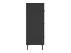 Aparador de madera de ingeniería negro 69,5x34x90 cm
