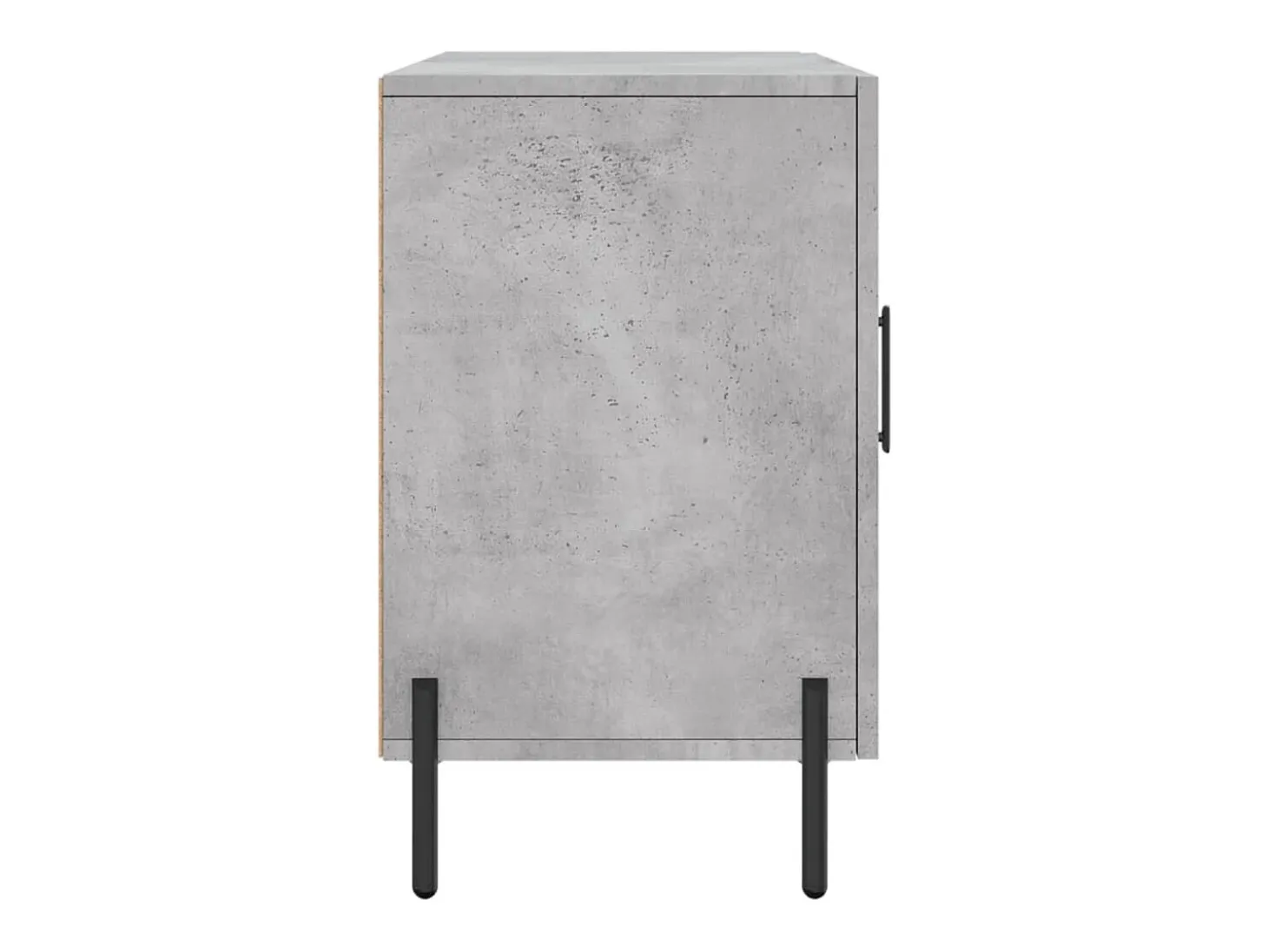 Aparador de madera de ingeniería gris hormigón 100x36x60 cm