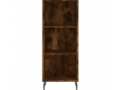 Aparador de madera de ingeniería roble ahumado 34,5x32,5x90 cm ES94050