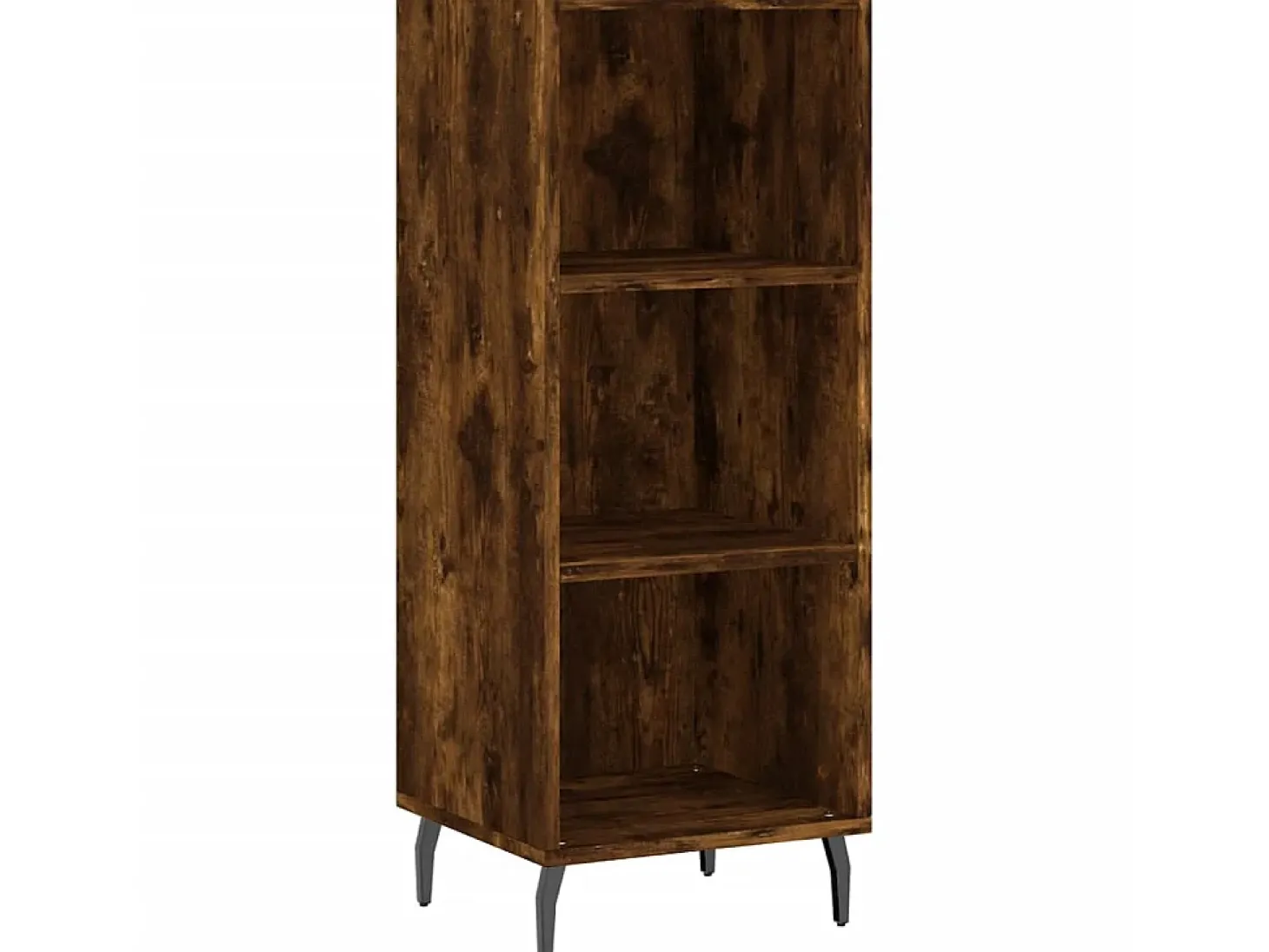 Aparador de madera de ingeniería roble ahumado 34,5x32,5x90 cm ES94050