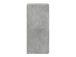 Aparador de madera de ingeniería gris hormigón 50x42,5x93 cm