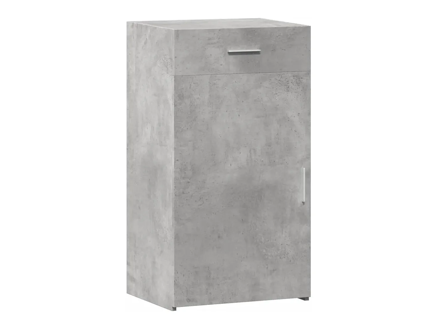 Aparador de madera de ingeniería gris hormigón 50x42,5x93 cm