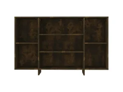 Aparador de madera de ingeniería roble ahumado 120x30x75 cm ES33669