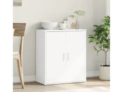 Aparador de madera de ingeniería blanco 60x31x70 cm ES304420