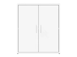 Aparador de madera de ingeniería blanco 60x31x70 cm ES304420