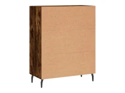 Aparador de madera de ingeniería roble ahumado 69,5x34x90 cm