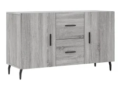 Aparador de madera de ingeniería gris Sonoma 100x36x60 cm ES46808