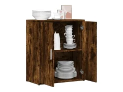 Aparador de madera de ingeniería roble ahumado 60x31x70 cm ES351699