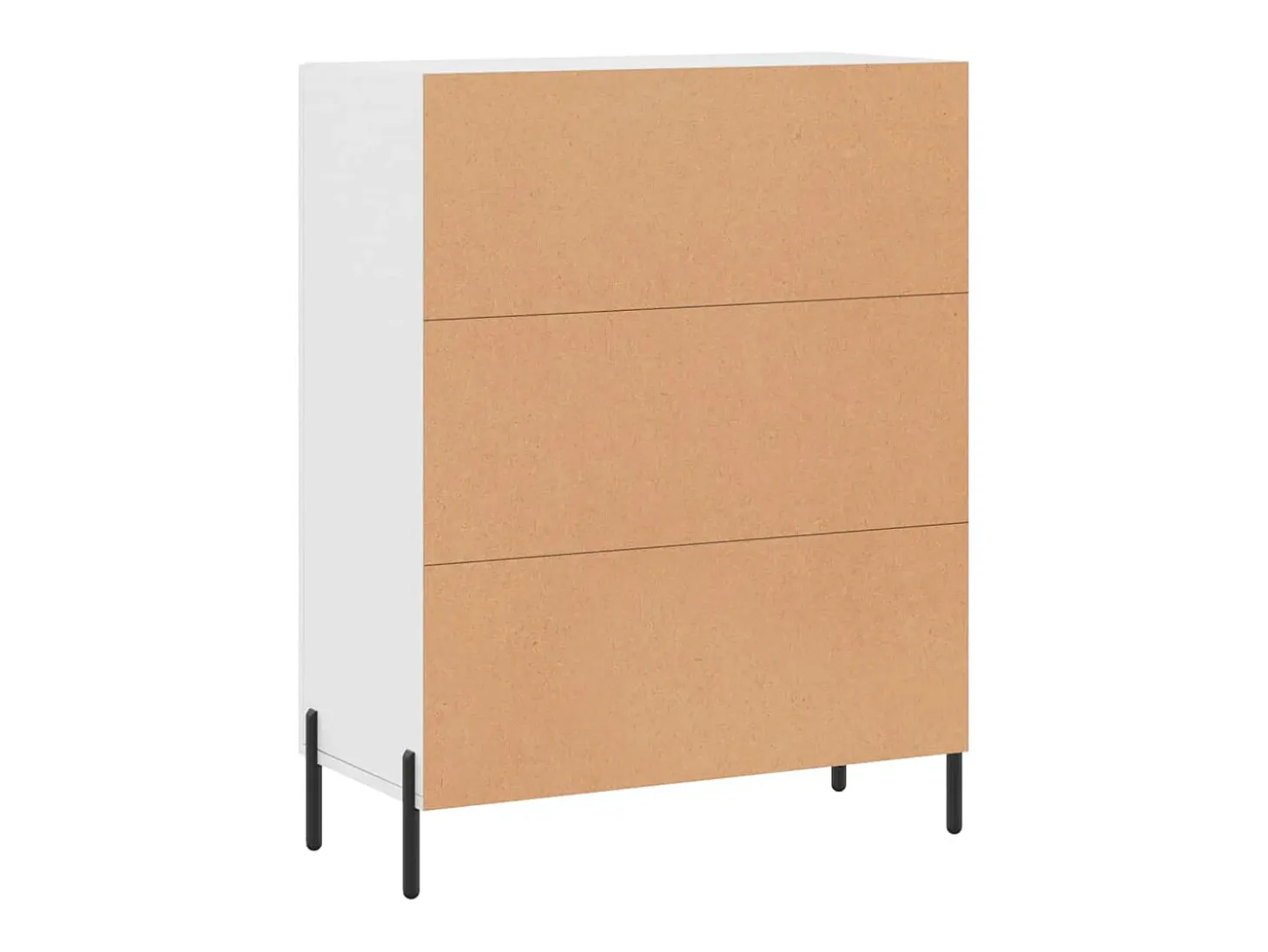 Aparador de madera de ingeniería blanco 69,5x34x90 cm