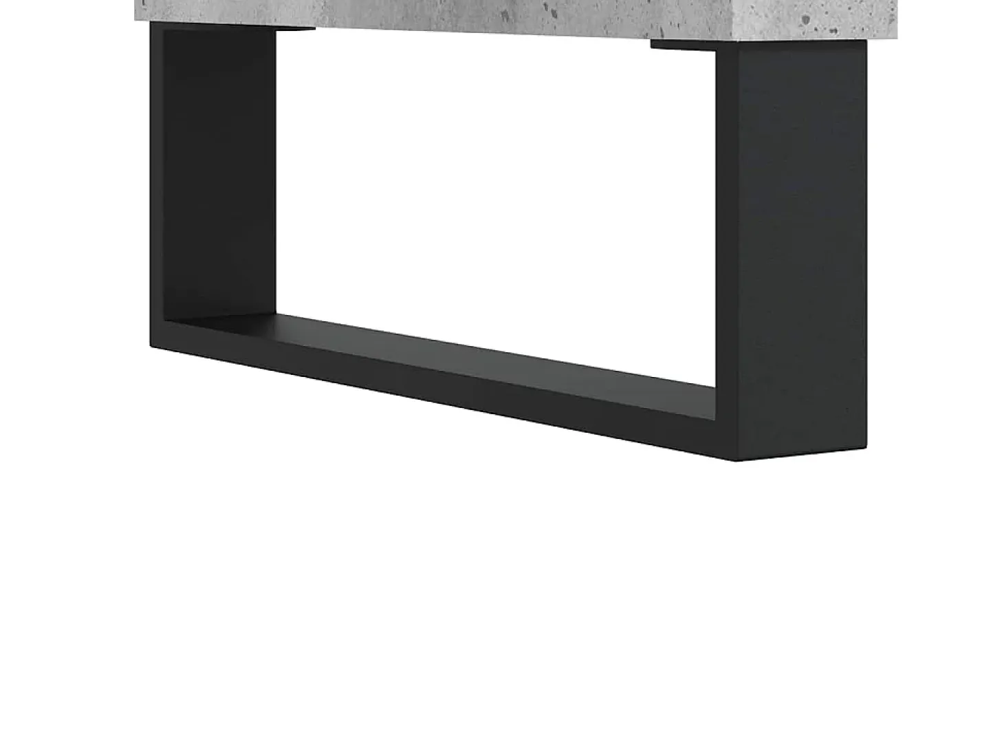 Aparador de madera de ingeniería gris hormigón 101,5x35x70 cm