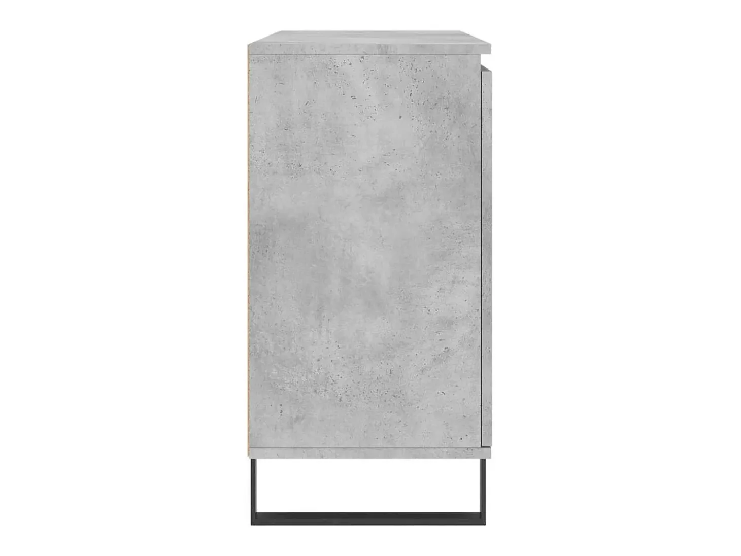 Aparador de madera de ingeniería gris hormigón 101,5x35x70 cm