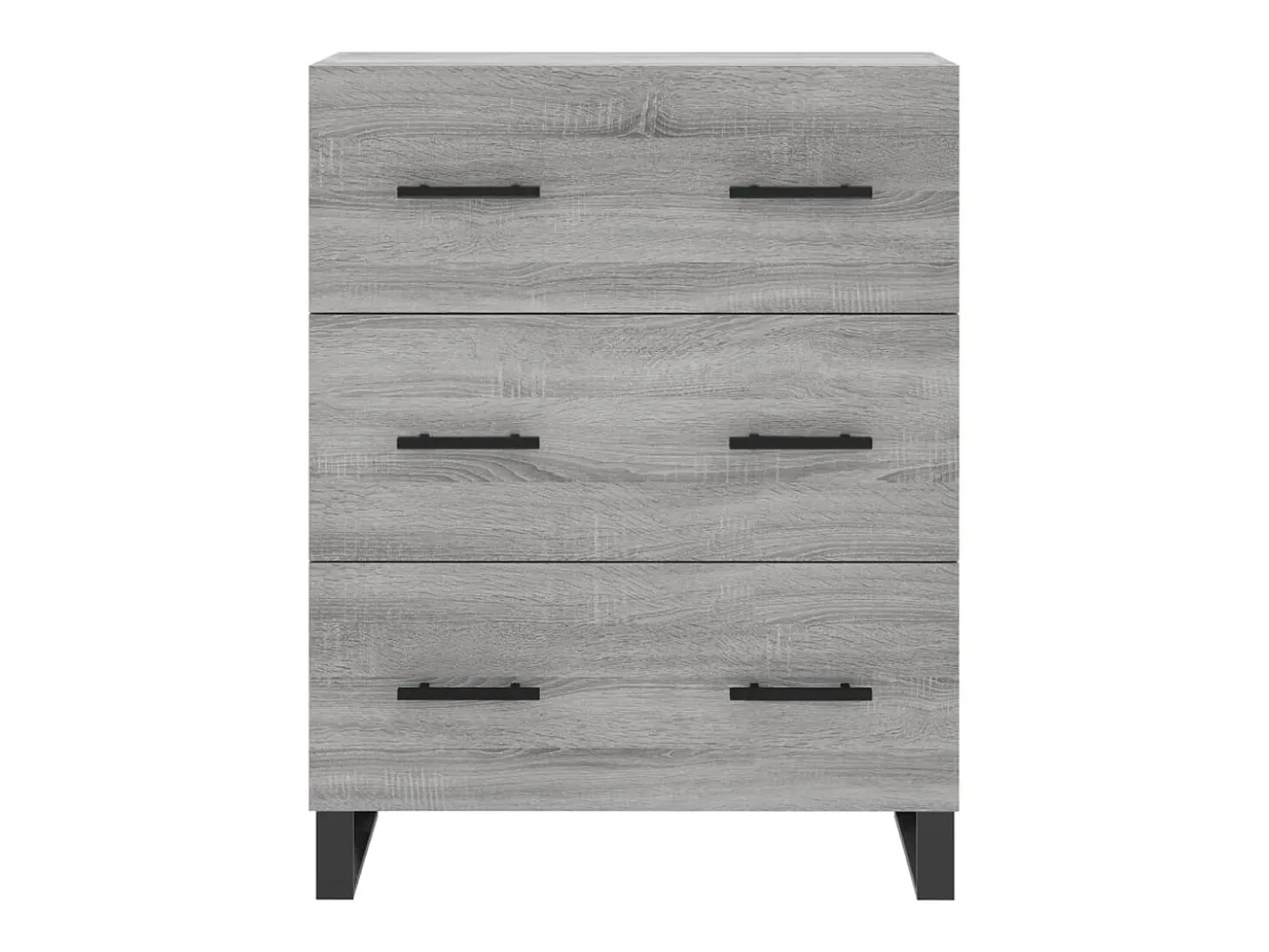 Aparador de madera de ingeniería gris Sonoma 69,5x34x90 cm ES31606