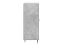 Aparador de madera de ingeniería gris hormigón 69,5x34x90 cm