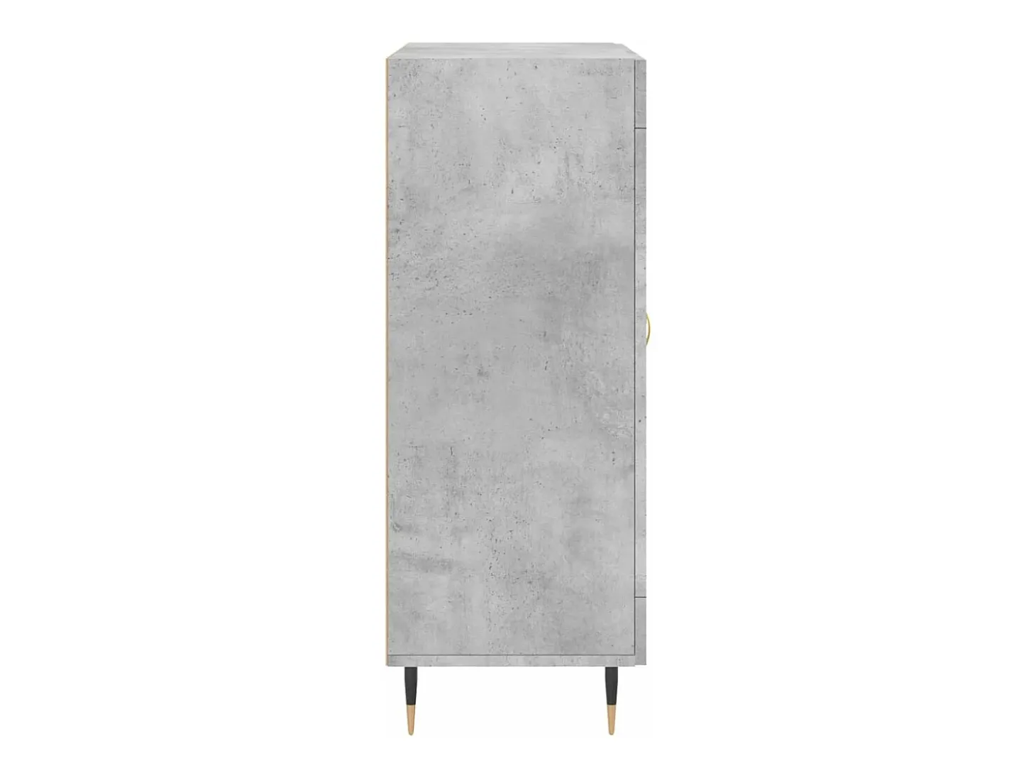 Aparador de madera de ingeniería gris hormigón 69,5x34x90 cm