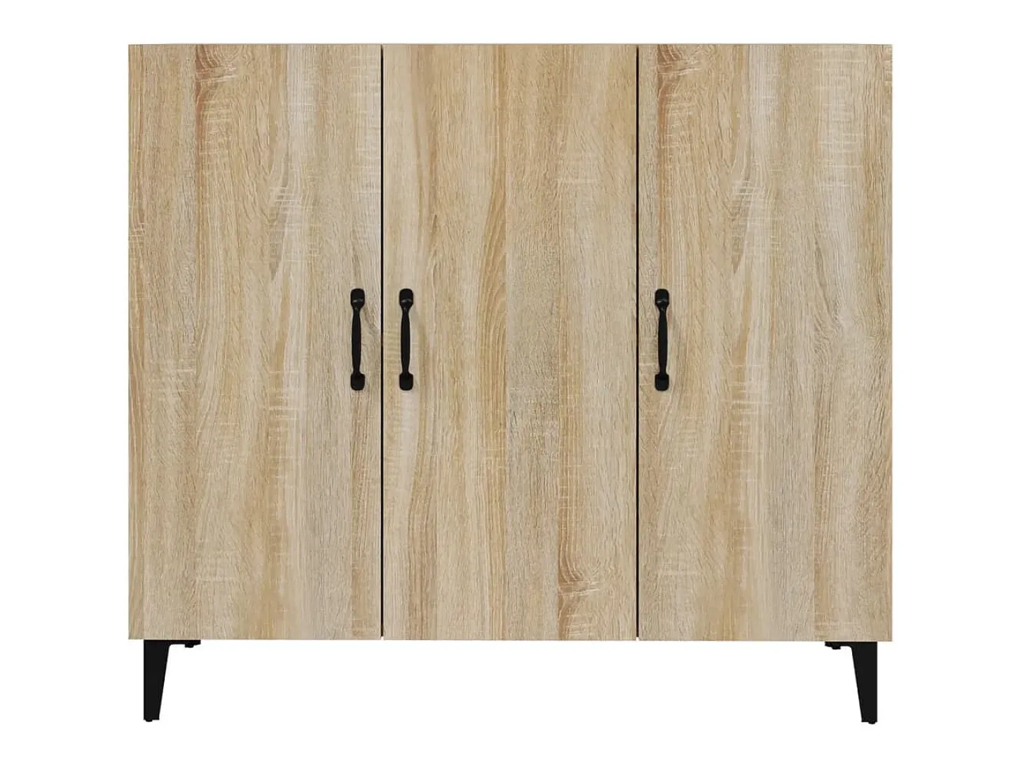 Aparador de madera de ingeniería roble Sonoma 90x34x80 cm