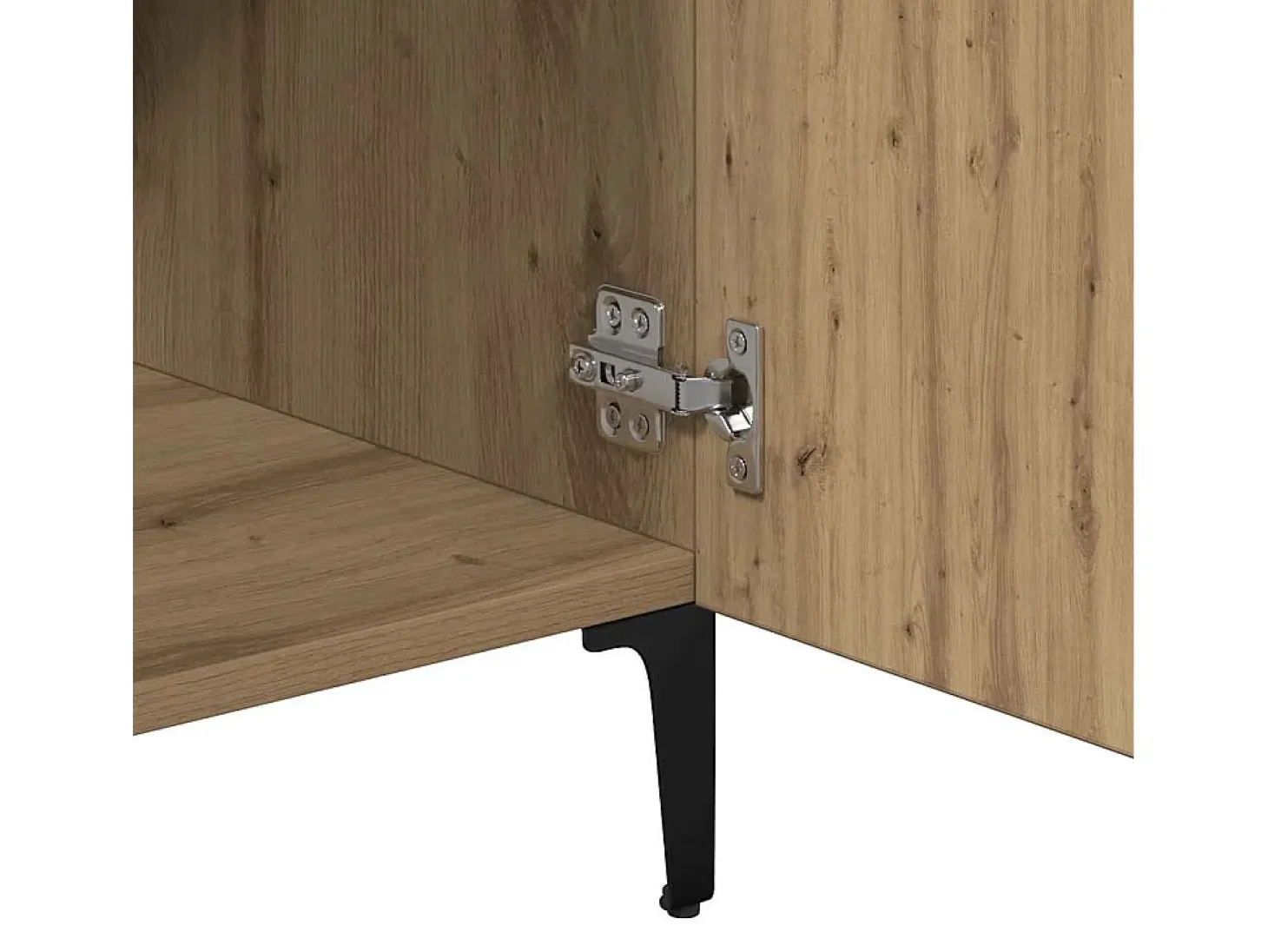 Aparador de madera de ingeniería roble artisan 90x34x80 cm