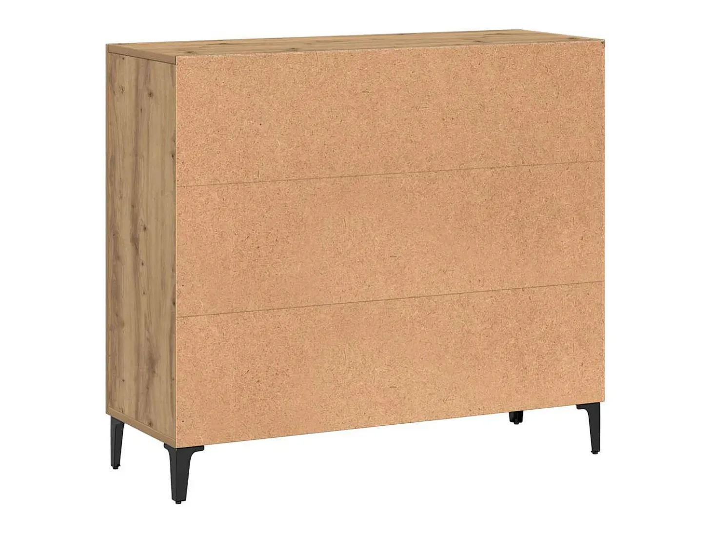 Aparador de madera de ingeniería roble artisan 90x34x80 cm