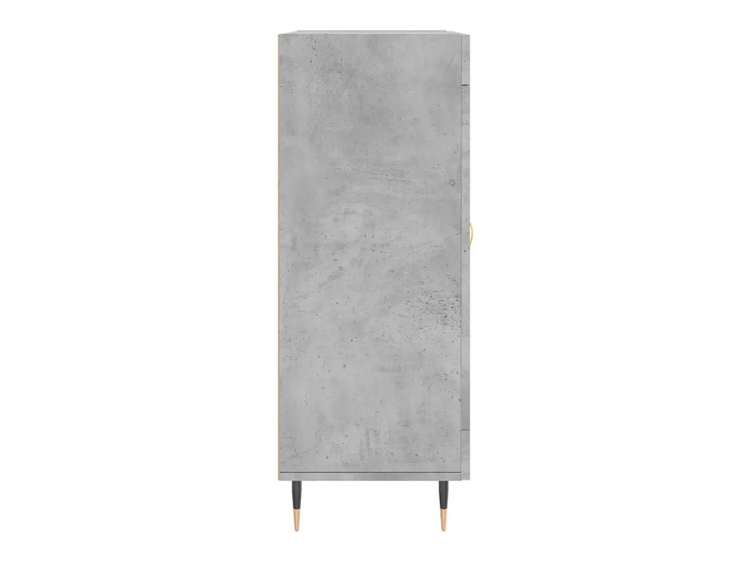Aparador de madera de ingeniería gris hormigón 69,5x34x90 cm