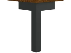 Aparador de madera de ingeniería roble ahumado 34,5x32,5x90 cm