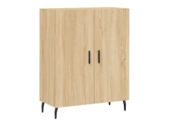 Aparador de madera de ingeniería roble Sonoma 69,5x34x90 cm ES71658