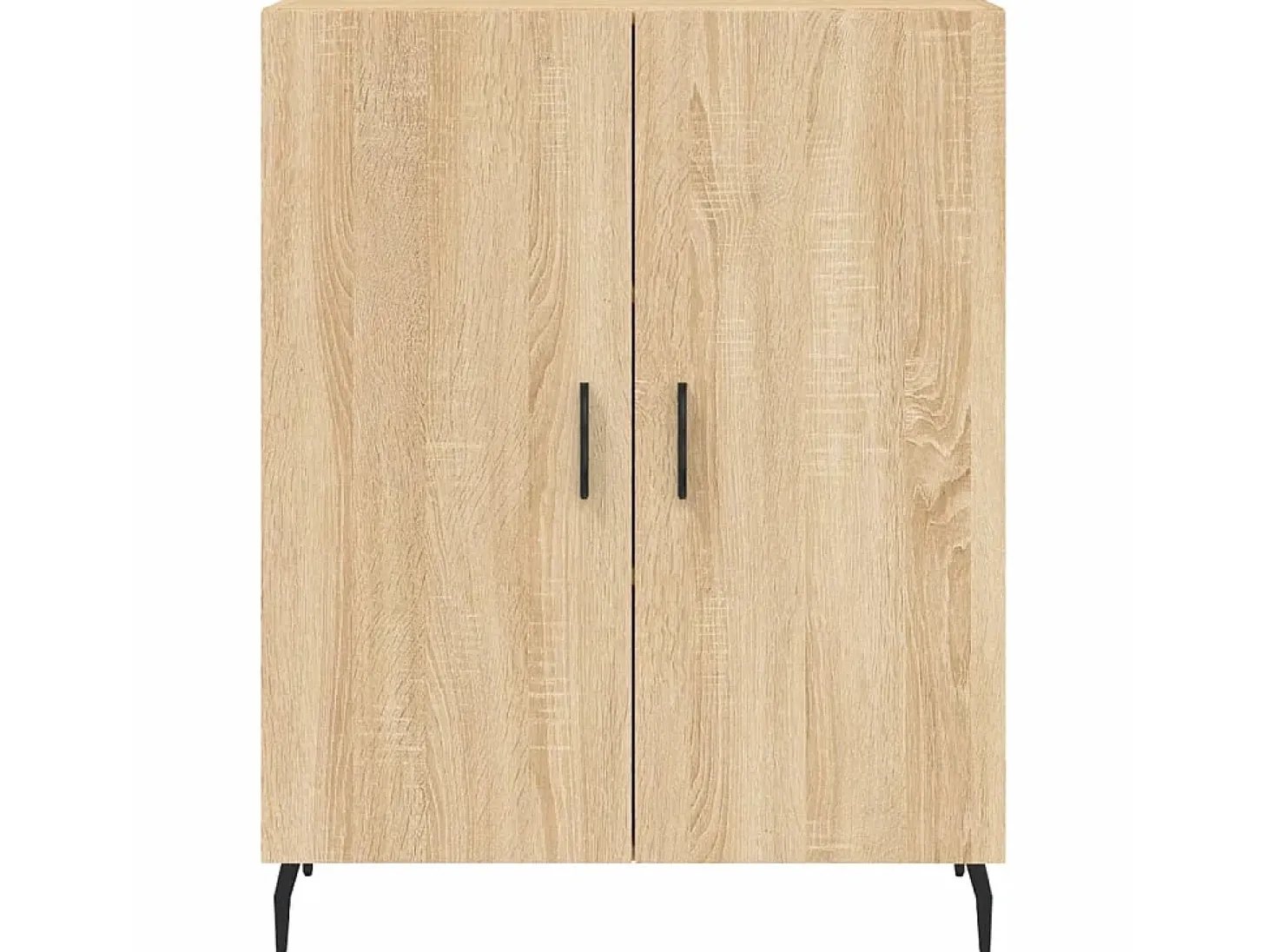 Aparador de madera de ingeniería roble Sonoma 69,5x34x90 cm ES71658