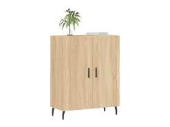 Aparador de madera de ingeniería roble Sonoma 69,5x34x90 cm ES71658