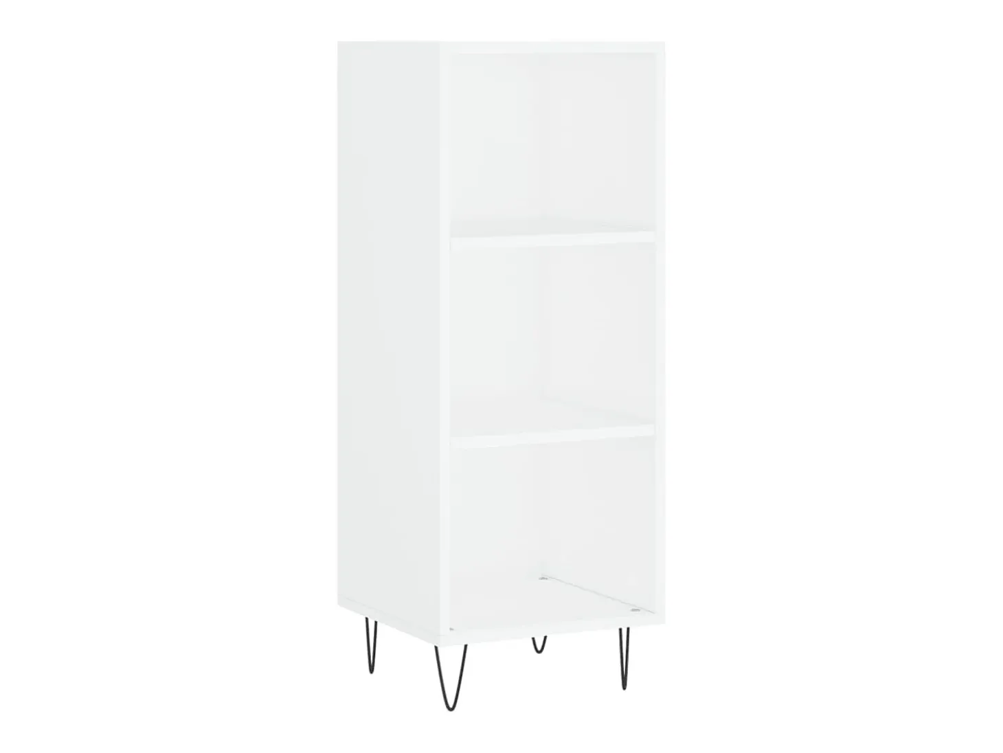 Aparador de madera de ingeniería blanco 34,5x32,5x90 cm ES59598