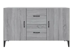 Aparador de madera de ingeniería gris Sonoma 100x36x60 cm ES55977